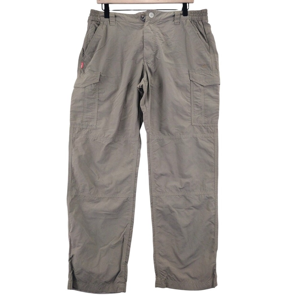 Craghoppers National Geographic Shield Cargo Pants Mens 36R Khaki Lightweight